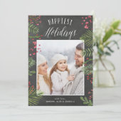 休日紅葉 |チャックボードのフォトカード シーズンカード (スタンド正面)