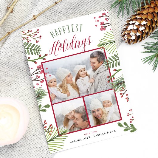 休日紅葉 |フォトコラージュカード シーズンカード