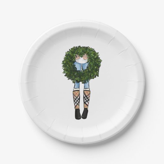 休日紙プレート ペーパープレート (正面)