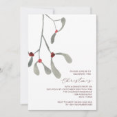 休日素朴とクリスマス招待状 招待状 (正面)