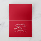 休日素朴エレガントのクリシンプルスヴィンテージ カード (内部)