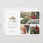 休日素朴チャーム | カスタムファミリーホリデー写真 シーズンカード (正面)