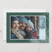 休日素朴チャーム | カスタムファミリーホリデー写真 シーズンカード (裏面)