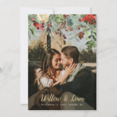 休日素朴結婚式招待状 招待状 (裏面)