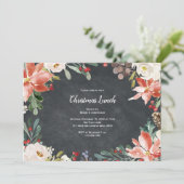 休日素朴、クリスマス昼食、またはディナーパーティー 招待状 (スタンド正面)