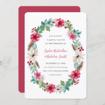 休日結婚の |冬の水彩花