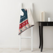 休日編み物パターンクリスマスパーソナライズされた シェルパブランケット (インサイチュ)