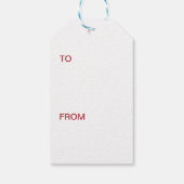 休日花模様 – ハッピーホリデーズギフトラベル ギフトタグ (裏面)