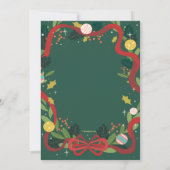 休日誕生祝い招待状 招待状 (裏面)