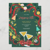 休日誕生祝い招待状 招待状 (正面/裏面)