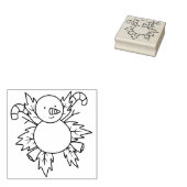 休日雪だるまスタンプ ラバースタンプ (押印)