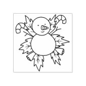 休日雪だるまスタンプ ラバースタンプ (インプリント)