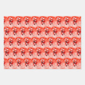 休日雪だるま、ノルディストライプック、キャンディーケーン ラッピングペーパーシート (正面3)