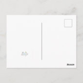 休日雪だるま ポストカード (裏面)