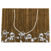 休日雪だるま ラージペーパーバッグ (正面)