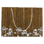 休日雪だるま ラージペーパーバッグ (裏面)