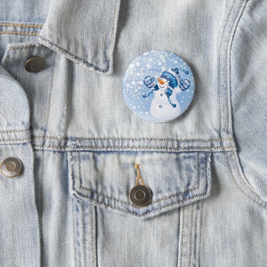 休日雪だるま 缶バッジ (インサイチュ)