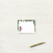 休日雪だるまPost it Notes ポストイット (デスク上)