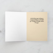 休日魔法クリスマスカードと女性 サンキューカード (内部)