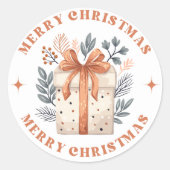 休日魔法クリスマスステッカーパック ラウンドシール (正面)