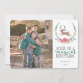 休日魔法 | Woodland Jackalopeフォトカード シーズンカード (正面)