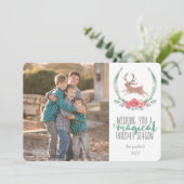 休日魔法 | Woodland Jackalopeフォトカード シーズンカード (スタンド正面)