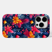 休日鮮やか応援-フェスティバル花模様オーナメント Case-Mate iPhoneケース (裏面 (横))