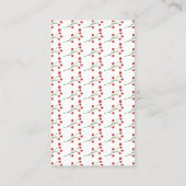 休日 |お知らせ挿入カードの移動 名刺 (裏面)