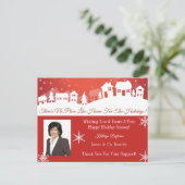 "休日"の間家ビジネス ポストカード (スタンド正面)