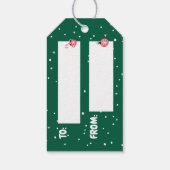 休日/クリスマスのためのファララララマのギフトラベル ギフトタグ (裏面)