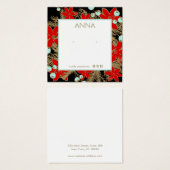 休日,クリスマススタッドイヤリングディスプレイカード (正面&裏面)