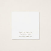 休日,クリスマススタッドイヤリングディスプレイカード (裏面)