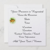 休日 – クリスマスドロップイン招待状 招待状 (裏面)