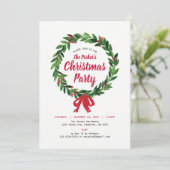 休日/クリスマスパーティの招待状カード 招待状 (スタンド正面)