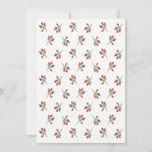 休日/クリスマスパーティの招待状カード 招待状 (裏面)