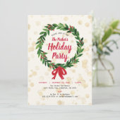 休日/クリスマスパーティの招待状カード 招待状 (スタンド正面)