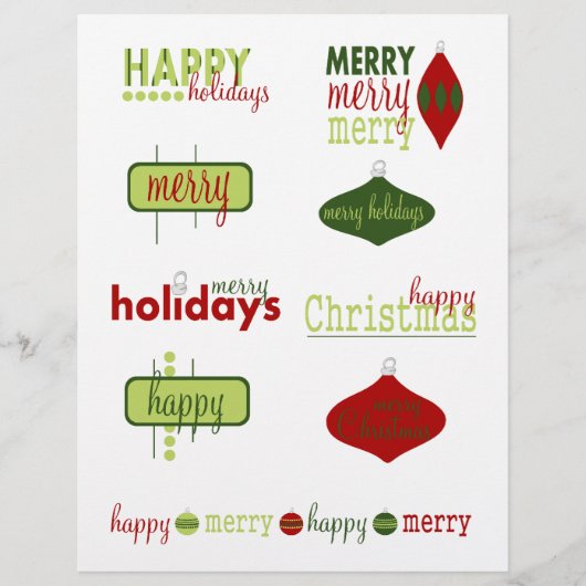 休日/クリスマス文字 (正面)