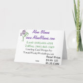 休日 シーズンカード (裏面)