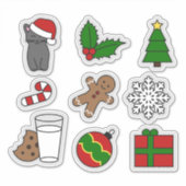 休日 シール (正面)