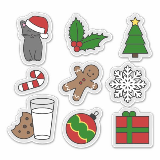 休日 シール (正面)