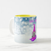 休日|ニッセスキー·ウッドランド·スノー·ピンク ツートーンマグカップ (正面左)