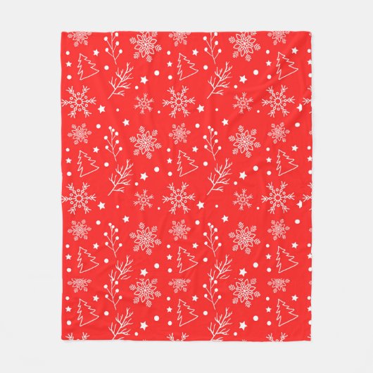 休日 フリースブランケット (正面)