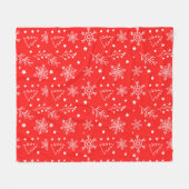 休日 フリースブランケット (正面(横))