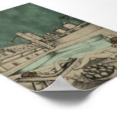 休日、プリント ポスター (角)