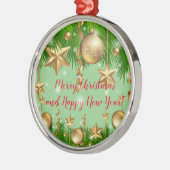 休日 メタルオーナメント (左)