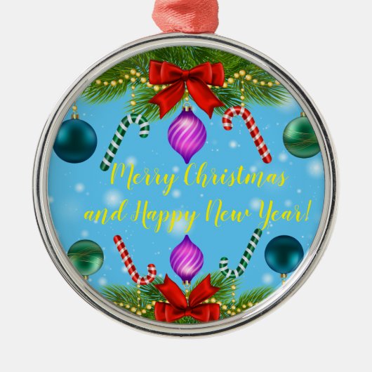 休日 メタルオーナメント (正面)