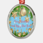 休日 メタルオーナメント (左)