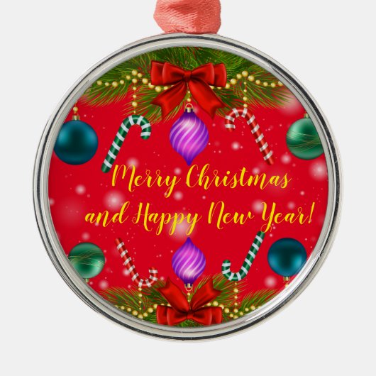 休日 メタルオーナメント (正面)