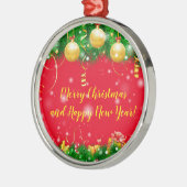 休日 メタルオーナメント (左)