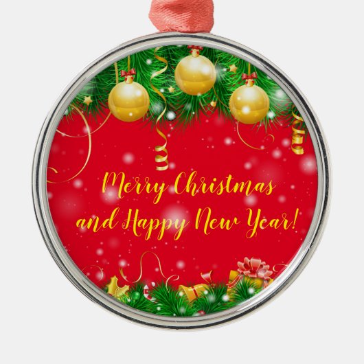 休日 メタルオーナメント (正面)